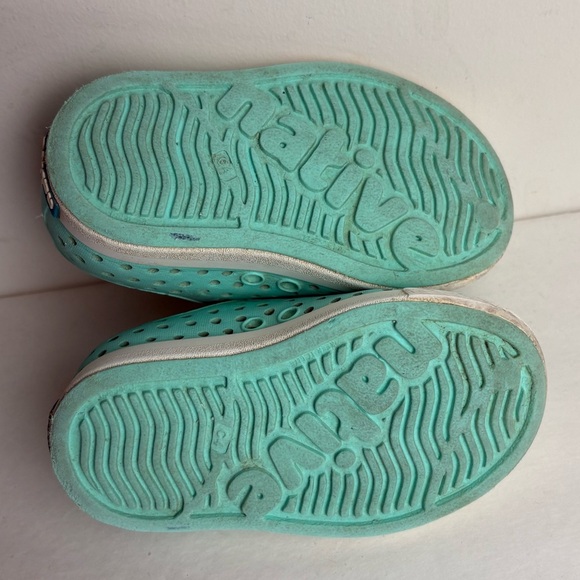 Teal Toddler Native shoes size 4 - Picture 4 of 6